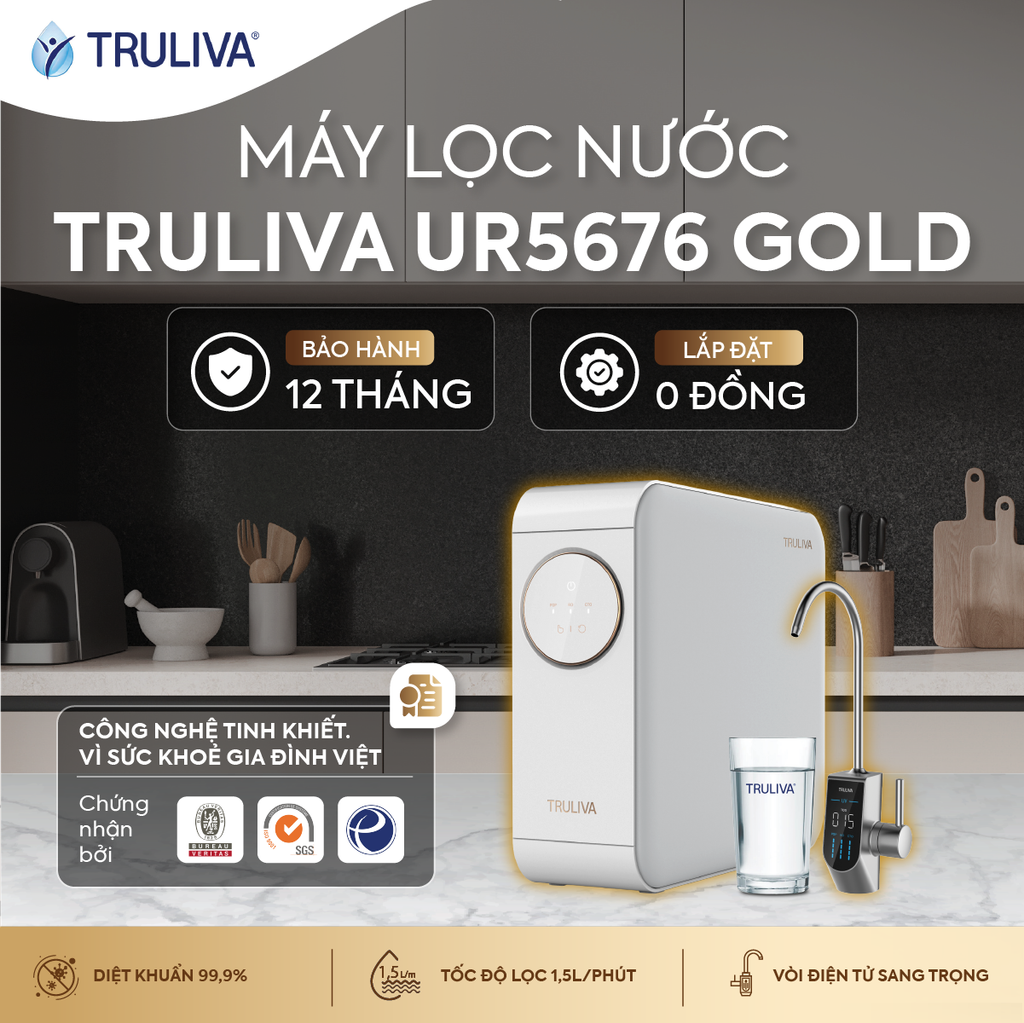 Máy Lọc Nước Âm Tủ Bếp Truliva UR5676 - Hình ảnh 8