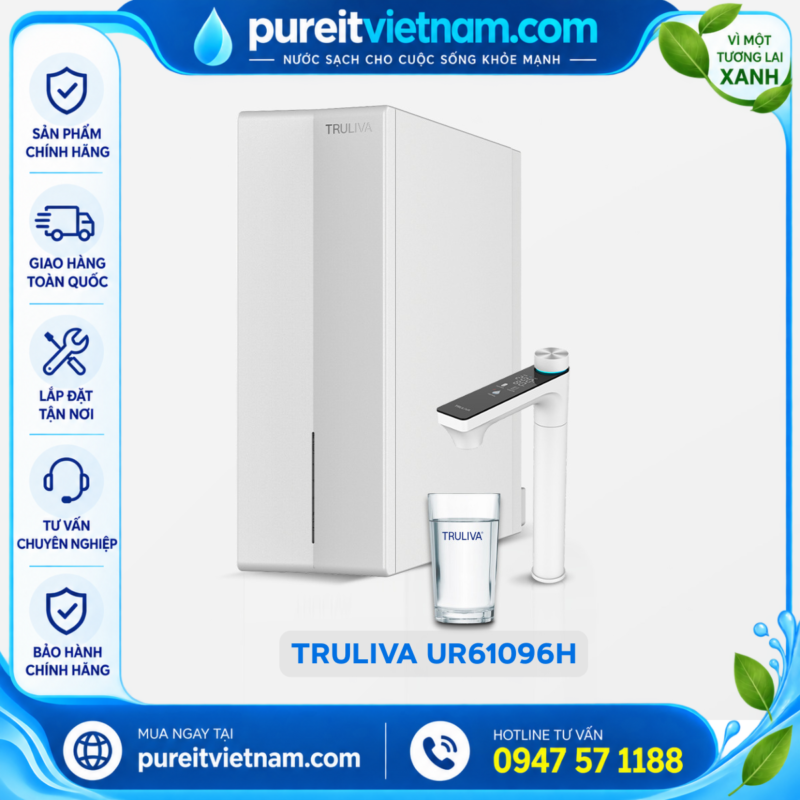 Máy Lọc Nước Nóng Âm Tủ Bếp Truliva UR61096H