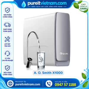 Máy Lọc Nước Đặt Gầm Có Tuổi Thọ Lõi Cao Nhất A. O. Smith X1000 [NEW]